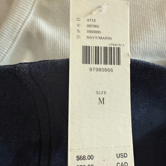 Anthropologie Fitted Bustier White and Gray Tank Top - Picture 2 of 3